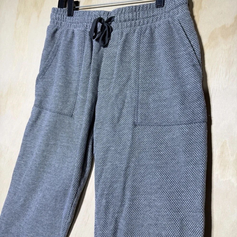 Goodfellow & Co Men's S Gray Textured Knit Lounge Pants Drawstring Straight Leg